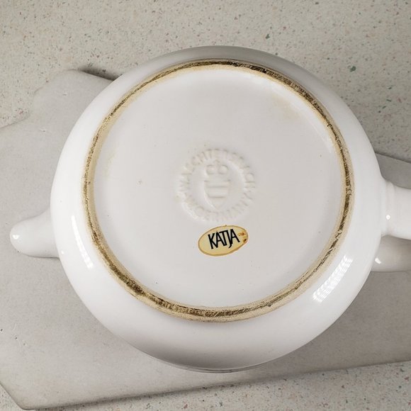 Vintage 1970’s Waechtersbach White/Yellow Coffee / Teapot Made In West Germany - Picture 11 of 12